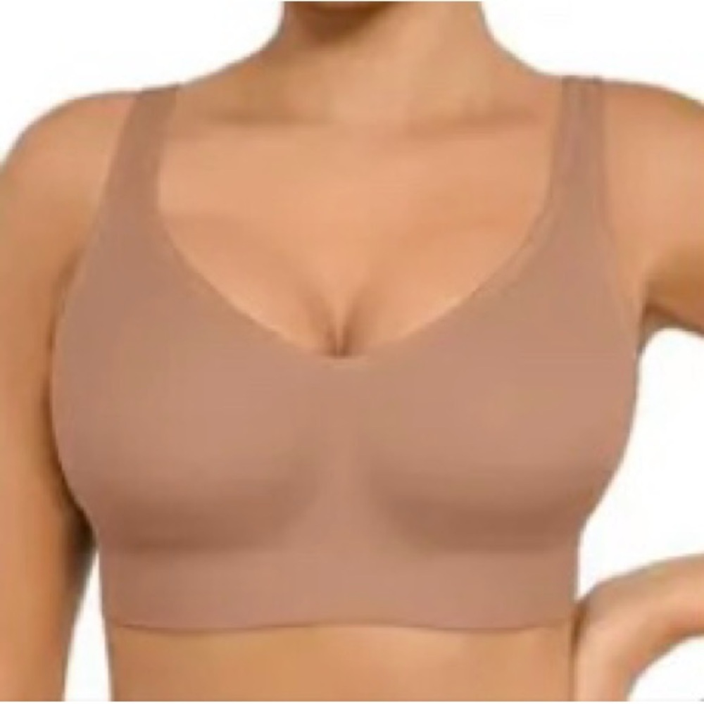 Feelingirl wireless bra light coffee